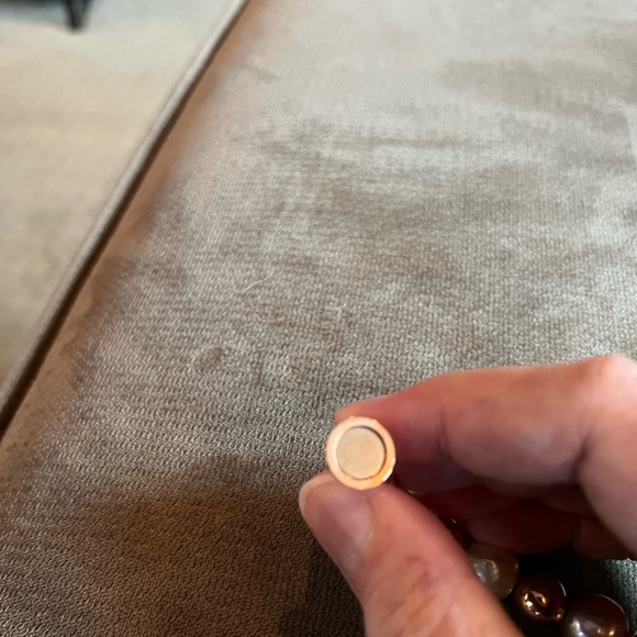 Bronzo Italia magnetic clasp rose gold plated bead/fresh water pearl bracelet - Picture 4 of 9